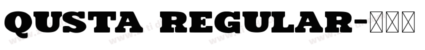 Qusta Regular字体转换